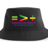 Social Justice Equality Greater Than Division Sustainable Bucket Hat