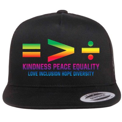 Social Justice Equality Greater Than Division Flatbill Hat