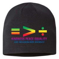 Social Justice Equality Greater Than Division Sustainable Beanie