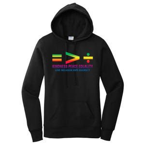 Social Justice Equality Greater Than Division Women's Pullover Hoodie