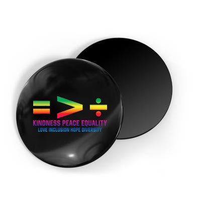 Social Justice Equality Greater Than Division Magnet
