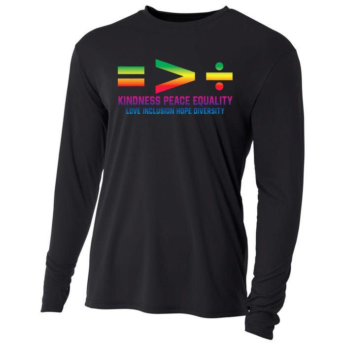 Social Justice Equality Greater Than Division Cooling Performance Long Sleeve Crew