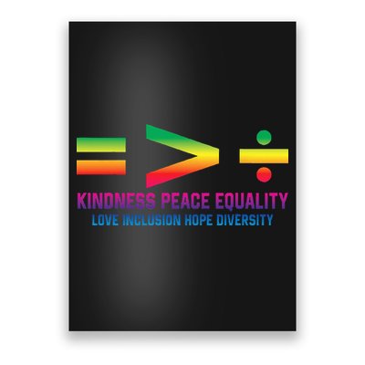 Social Justice Equality Greater Than Division Poster