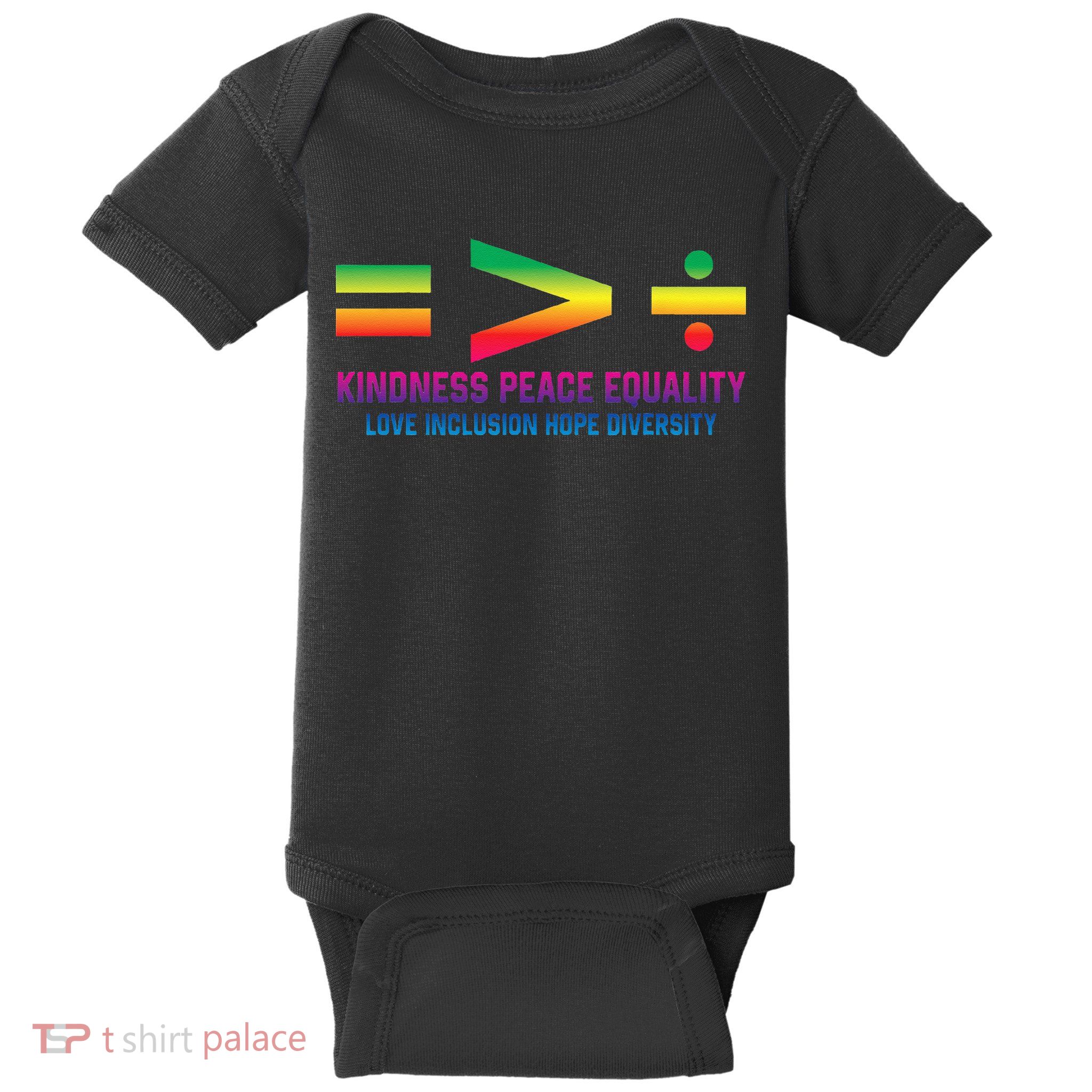Social Justice Equality Greater Than Division Baby Bodysuit