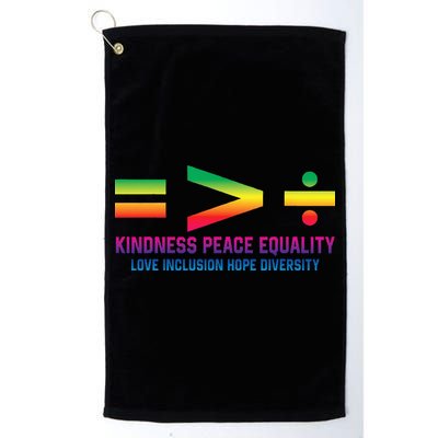 Social Justice Equality Greater Than Division Golf Towel