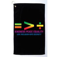 Social Justice Equality Greater Than Division Golf Towel