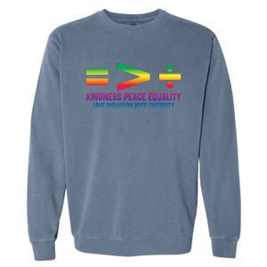 Social Justice Equality Greater Than Division Garment-Dyed Sweatshirt