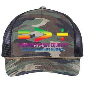 Social Justice Equality Greater Than Division Retro Rope Trucker Hat Cap