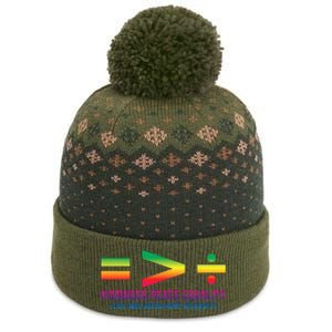 Social Justice Equality Greater Than Division The Baniff Cuffed Pom Beanie