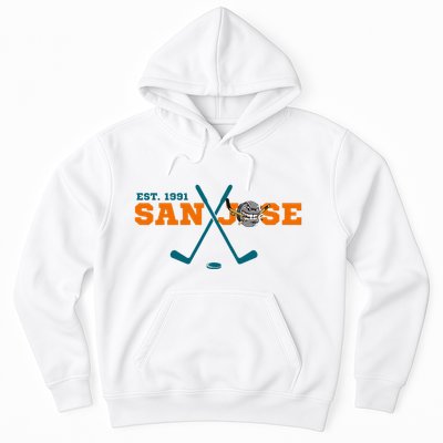 San Jose Est 1991 Sports Team Novelty Athletic Hoodie