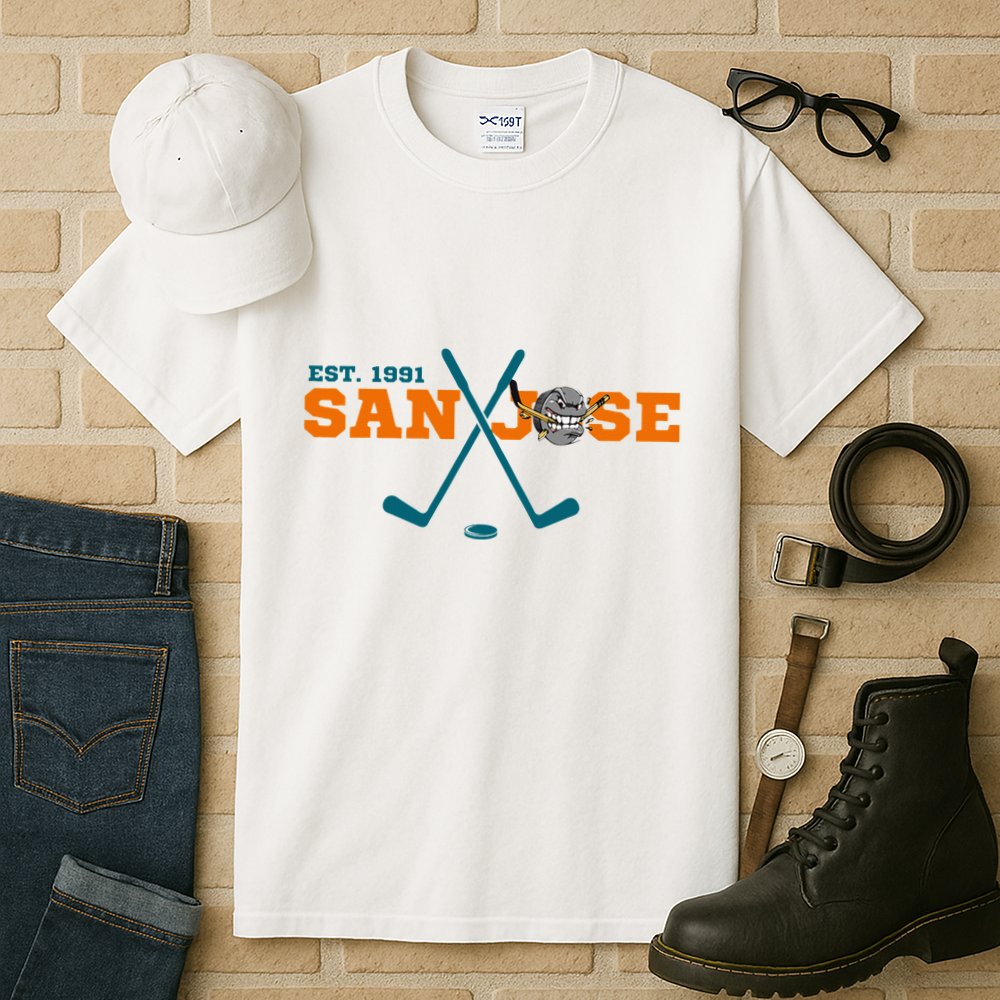 San Jose Est 1991 Sports Team Novelty Athletic Tall T-Shirt