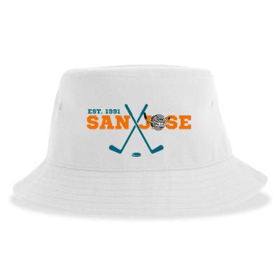 San Jose Est 1991 Sports Team Novelty Athletic Sustainable Bucket Hat