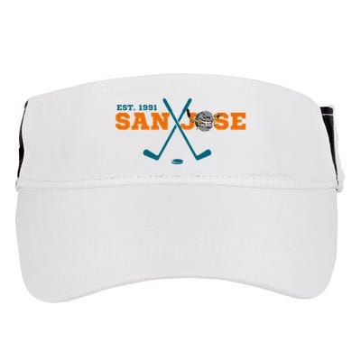 San Jose Est 1991 Sports Team Novelty Athletic Adult Drive Performance Visor