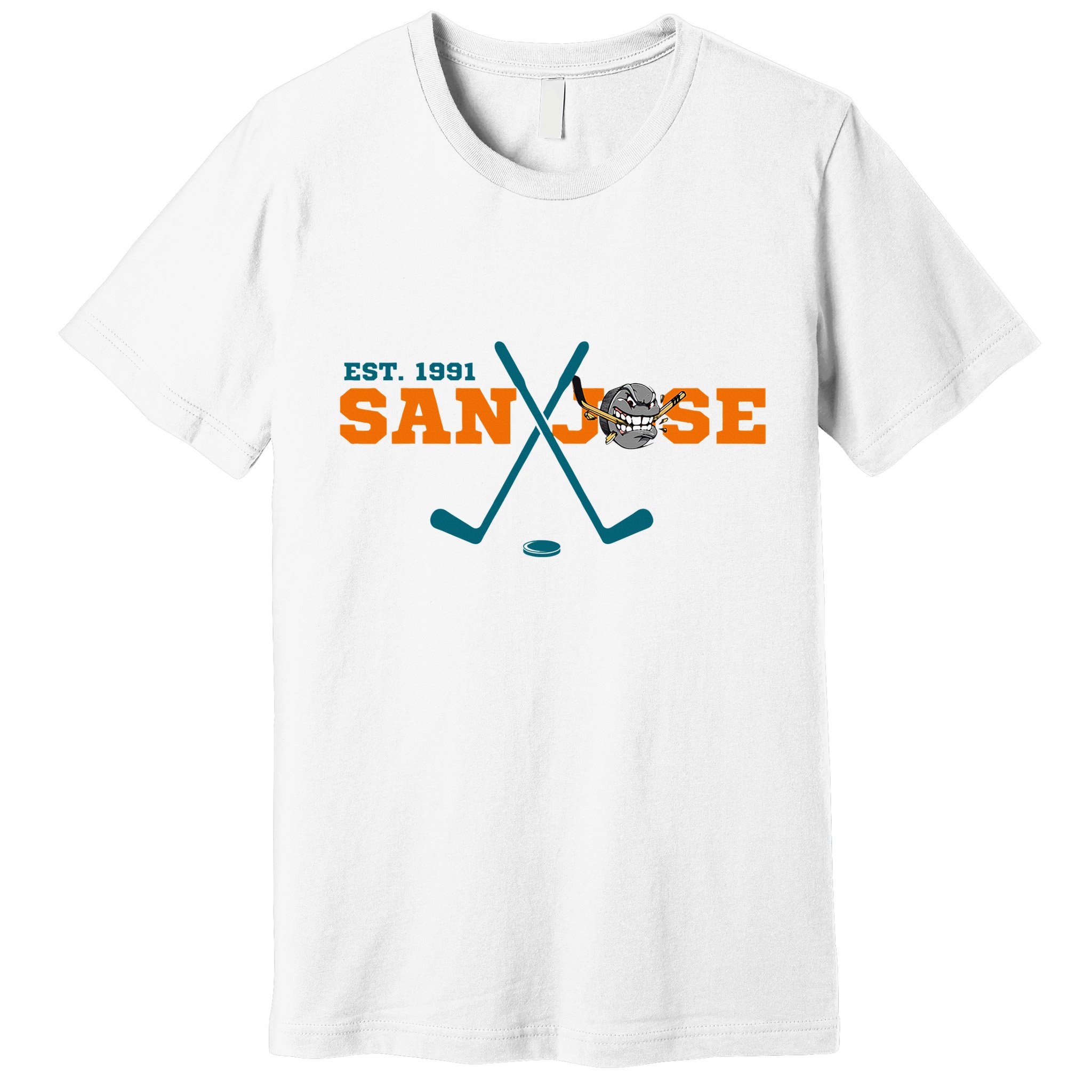 San Jose Est 1991 Sports Team Novelty Athletic Premium T-Shirt