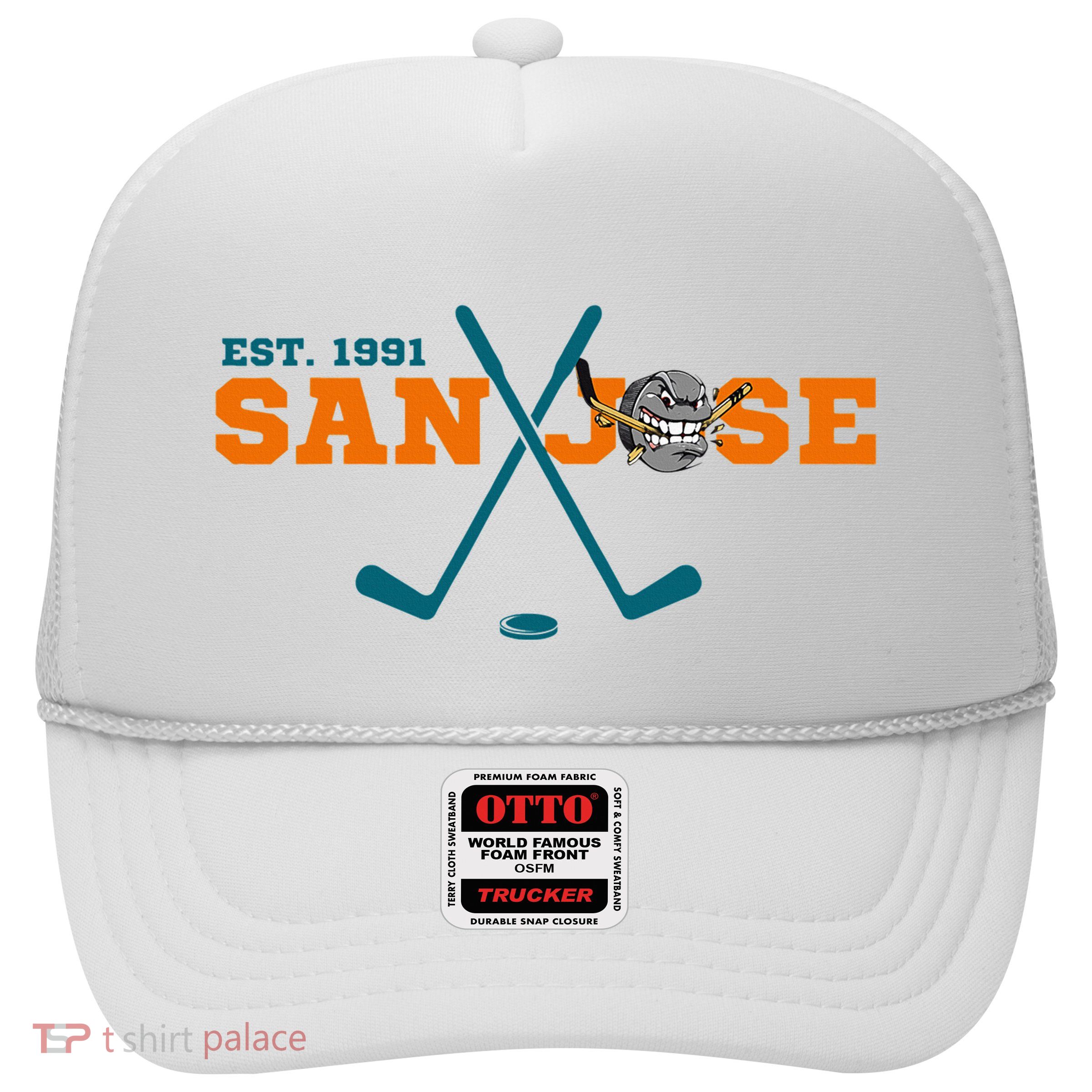 San Jose Est 1991 Sports Team Novelty Athletic Trucker Hat
