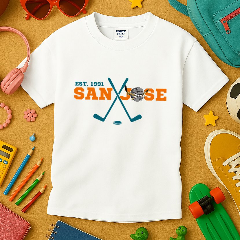 San Jose Est 1991 Sports Team Novelty Athletic Kids T-Shirt