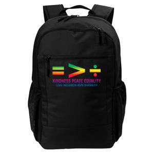 Social Justice Equality Greater Than Division Daily Commute Backpack