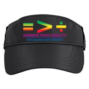 Social Justice Equality Greater Than Division Adult Drive Performance Visor