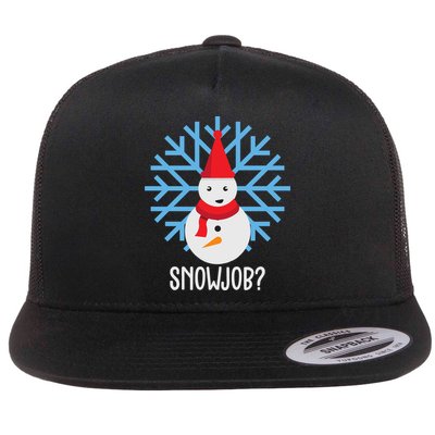 Snow Job Funny Snowman Flatbill Hat