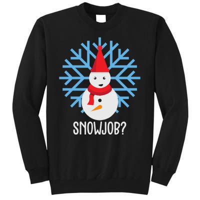 Snow Job Funny Snowman Tall Sweatshirt