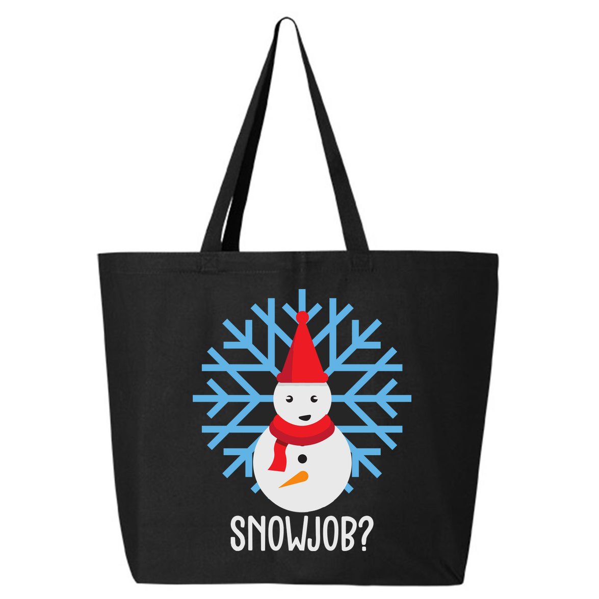 Snow Job Funny Snowman 25L Jumbo Tote