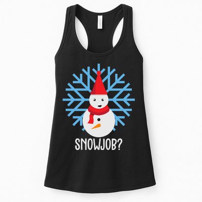 Snow Job Funny Snowman Womens Tank Top