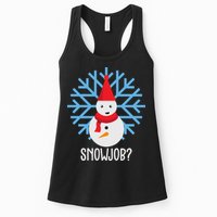 Snow Job Funny Snowman Womens Tank Top