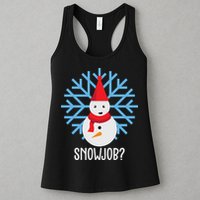 Snow Job Funny Snowman Womens Tank Top