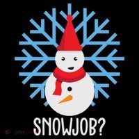 Snow Job Funny Snowman Baby Bodysuit