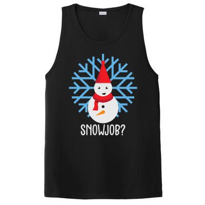 Snow Job Funny Snowman PosiCharge Competitor Tank