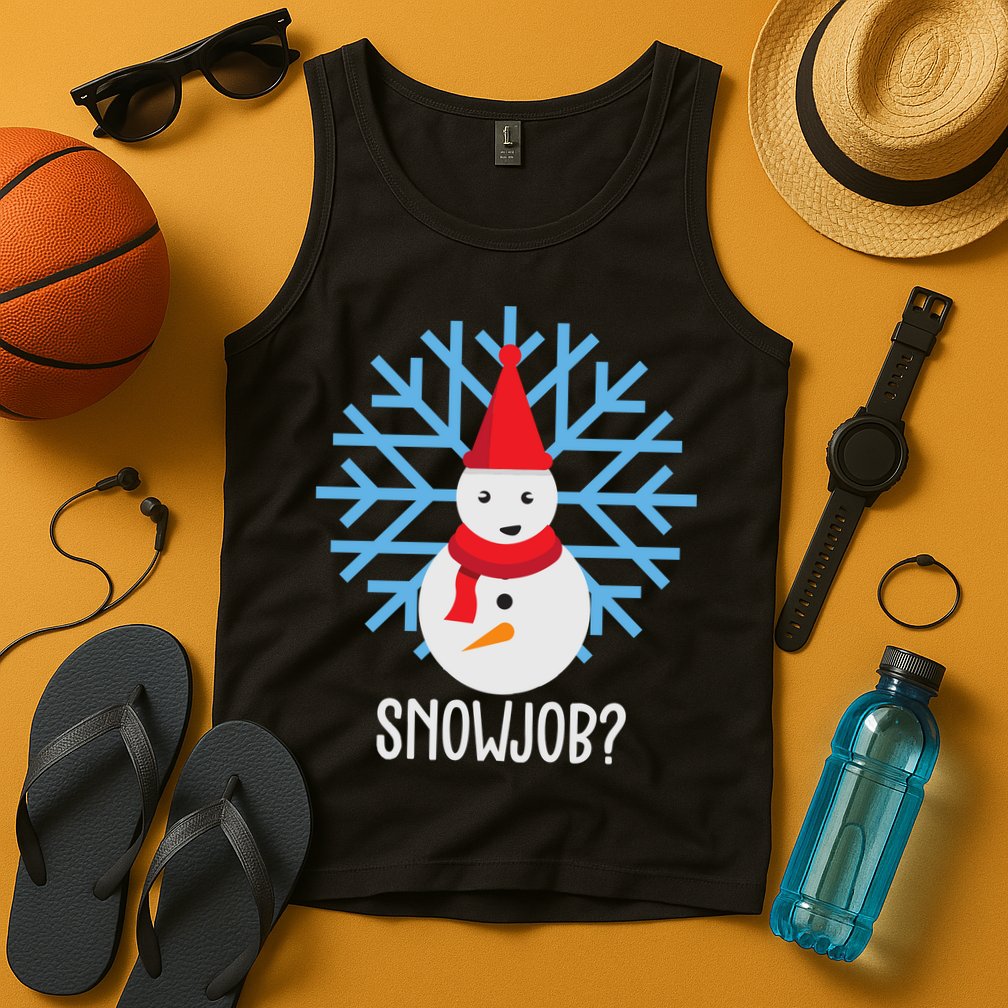 Snow Job Funny Snowman Tank Top