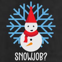 Snow Job Funny Snowman Golf Towel