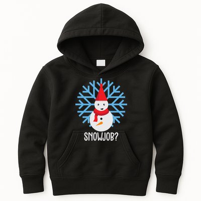 Snow Job Funny Snowman Kids Hoodie