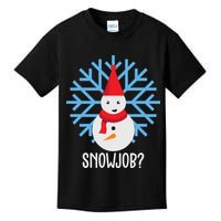 Snow Job Funny Snowman Kids T-Shirt