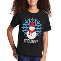 Snow Job Funny Snowman Kids T-Shirt