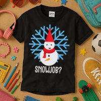 Snow Job Funny Snowman Kids T-Shirt