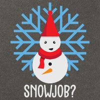 Snow Job Funny Snowman Cotton Canvas Backpack