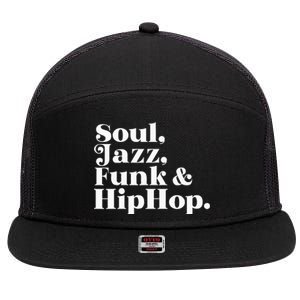 Soul Jazz Funk 7 Panel Mesh Trucker Snapback Hat