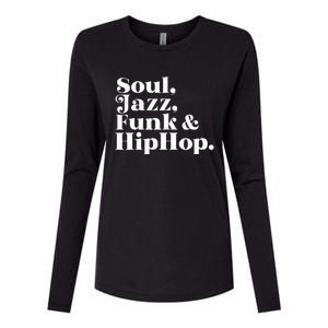 Soul Jazz Funk Womens Cotton Relaxed Long Sleeve T-Shirt