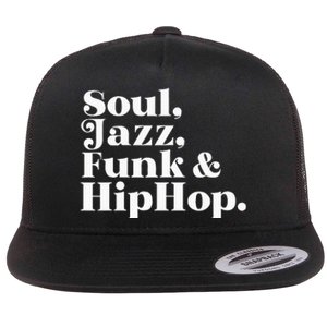 Soul Jazz Funk Flat Bill Trucker Hat