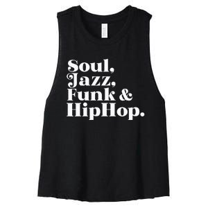 Soul Jazz Funk Women's Racerback Cropped Tank