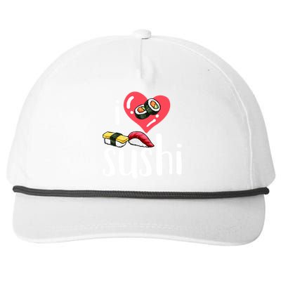 Sushi Japanese Food Sushi Lover Gift Snapback Five-Panel Rope Hat