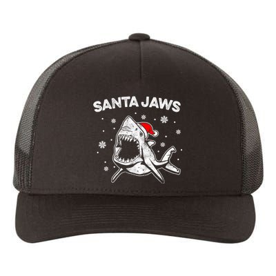 Santa Jaws Funny Shark Santa Hat Pajamas Christmas Yupoong Adult 5-Panel Trucker Hat