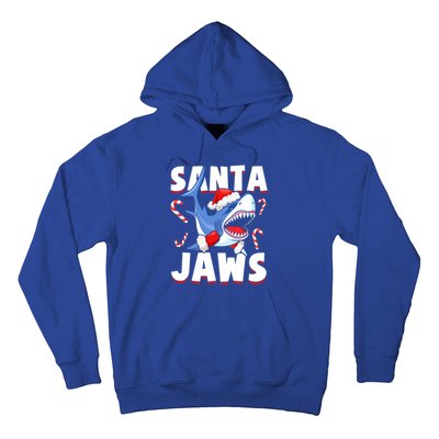 Santa Jaws Funny Christmas Shark Gift Hoodie