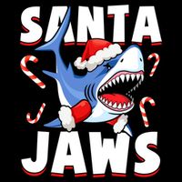 Santa Jaws Funny Christmas Shark Gift Cool Gift Impact Tech Backpack