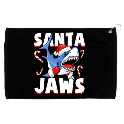 Santa Jaws Funny Christmas Shark Gift Cool Gift Grommeted Golf Towel