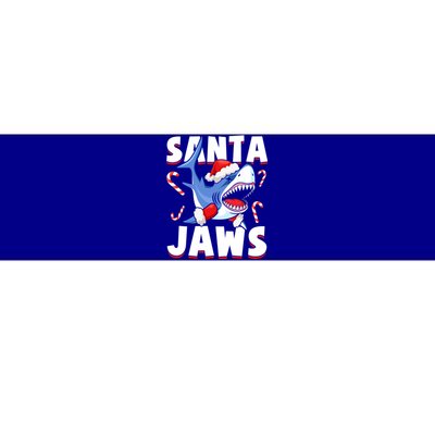 Santa Jaws Funny Christmas Shark Gift Cool Gift Bumper Sticker