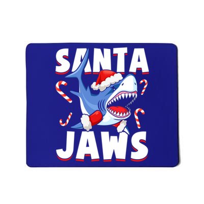 Santa Jaws Funny Christmas Shark Gift Cool Gift Mousepad