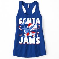 Santa Jaws Funny Christmas Shark Gift Cool Gift Womens Tank Top