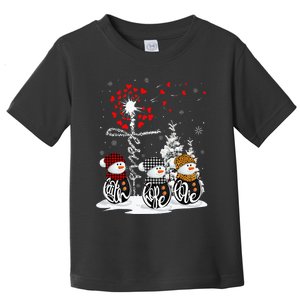 Snowman Jesus Faith Hope Love Christian Xmas Heart Cross Toddler T-Shirt